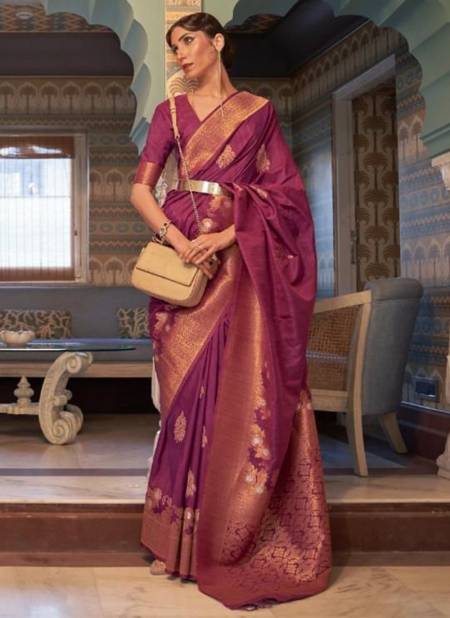 Light Purple Colour Heavy Wedding Wear Tessar Silk Latest Designer Saree Collection 239003